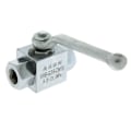 Miniatyrbillede 5 af 5: BSP 2-vejs Højtryks Hydraulisk Kuglehane Lavet af Flydende Stål, Socket DN10
