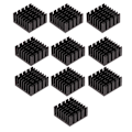 Miniatyrbillede 1 af 4: 10 stk. Aluminium Køleplader 20*20*10mm IC Køleplade/LED Køleplade/Sort Køleplade
