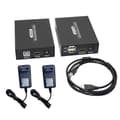 60M -Kompatibel KVM-forlenger -Kompatibel USB KVM Ethernet-forlenger Sender Mottaker EU-kontakt
