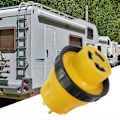 Miniatyrbillede 2 af 5: RV Elektrisk Adapter 15 AMP 5-15P Han til Generator 30A L5-30R Hun