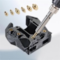 Miniatyrbilde 5 av 5: Varme Smelte Innleggsmutter Jernspiss Messing Varm Smelte Innleggsmutter Innebygd Sett M2-M8 Varme Innsettingsverktøy 3D-skriverdeler EU-plugg