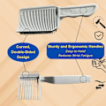 Miniatyrbilde 3 av 5: 2 stk Clipper Blend Kamper for Profesjonelle eller Hjemmeklipp, Buet Form, Solid, Ergonomisk Design Reduserer Håndleddstretthet, Bruk med Klippere eller Saks