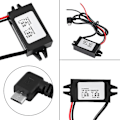 Miniatyrbild 3 av 5: DC-DC 12V till 5V 3A Micro USB Omvandlare Spänningsreducerare för Bil Smartphone