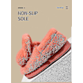 Miniatyrbild 5 av 5: Barn Inomhus Tofflor För Hemma Mjuka Tofflor Flickor Vinter Varma Fluffiga Barnskor Mamma Pappa Golv Babytofflor Pojkar Miaoyoutong