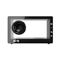 Pikkukuva 3 / 5: Kannettava Retro Bluetooth Kaiutin Kello Langaton HiFi Läpinäkyvä Soundbar RGB-valolla TF-kortti Audio Musiikkisoitin B E