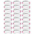 Eyebrow Stencils 24-pack White