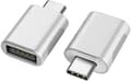 Pikkukuva 1 / 4: USB-C - USB-sovitin, USB-C - USB 3.0 -sovitin, USB Type-C - USB, USB-naarasovitin (hopea)