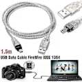 Miniatyrbillede 1 af 5: Til Mini Dv Minidv Usb Datakabel Firewire Ieee 1394 Hdv Videokamera Til Redigering Pc P20250110401