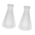 Miniatyrbilde 4 av 5: Laboratorie Gradert Plast Konisk Erlenmeyer Kolbe, Målbar, Glatt Tykk Vegg, To Flasker O