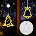 Miniatyrbilde 4 av 5: LED-stjerner julebelysning, LED juledekorasjon med sugekopper, LED-stjernelys, varm hvit LED-stjerner julevindufest for innendørs