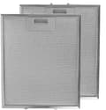 2 x 300 mm x 250 mm Metal Aluminium Emhætte Udskiftningsfedtfilter til Rangemaster Emhætte Sølv