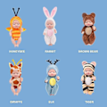 Miniatyrbild 3 av 5: 6 st Söta Mjuka Babydockor med Realistiskt Utseende & Kläder, Perfekta Presenter till Flickor