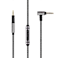Miniatyrbilde 1 av 5: Erstatningslydkabel for Sennheiser Momentum On-Ear Weave Hodetelefonkabel med mikrofon 3,5 mm til 2,5 mm