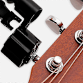Miniatyrbilde 4 av 5: 3-i-1 Gitarstrengvikler Streng/pinne-trekker/strengkuttertang Gitar Stemmeskrue Verktøy 1 stk - svart