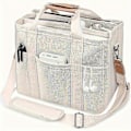 Miniatyrbillede 1 af 4: Canvas Tote Taske med Flere Lommer hvid