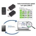 Miniatyrbilde 4 av 5: Type A U2-006-MM 3 stk. Micro USB 2.0 til Mini USB 5Pin Hann til Hunn Skjøte Data Strømadapter