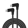 Miniatyrbillede 1 af 5: Type A PQ098 5m Vinkel Type-C Han til Han 10Gbps Datakabel Gen2 4K Projektionsskærm PD100W 5A