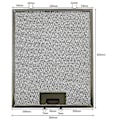 Miniatyrbillede 3 af 5: Opgraderet 3 X Servis Universal 320 X 260 Mm Metal Kogepladeemhætte Fedtfilter