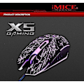 Miniatyrbilde 2 av 2: Gamingmus med ledning, USB-lysende mus, Laptop PC, E-sport gamingmus med ledning