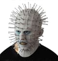 Halloween Hellraiser Skräckmask - Läskig Spökansiktsmask med Spikar för Cosplay