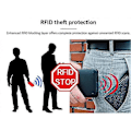 Miniatyrbillede 2 af 5: Sort RFID NFC Beskyttelses Wallet Kortholder 5 stk. Kort (Ægte Læder)