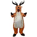 Miniatyrbillede 1 af 4: Oppustelig Elgdragt til Mænd Oppusteligt Elgkostume Oppustelig Fancy Rensdyr Jumpsuit
