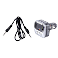Miniatyrbillede 1 af 5: E75 Bil Bluetooth FM Transmitter USB Biloplader Biltilbehør Sort