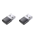 2-pack Typ C till USB-adapter (minimalistisk design)