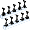 Miniatyrbillede 1 af 5: 2 stk. Akryl Negle Display Stand Negle Tip Øvelsesholder, Sort