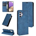 Miniatyrbillede 1 af 5: Skin-Touch Auto-absorberende Læder Cover med Wallet Stand til Samsung Galaxy A32 5G/M32 5G Case