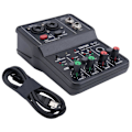 Miniatyrbillede 1 af 4: TEYUN Q-12 Lydkort Audio Mixer Lydkort Konsol Bord System Interface 4 Kanal 48V Strøm Ster