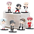 Miniatyrbild 4 av 5: 7 st Bts Tårtdekorationer Ding Posit Karaktärer Set Med Akt Leksaker Tårtdekorationer För Bts - - #YoGu