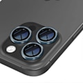 Miniatyrbillede 2 af 4: 1-pak iPhone 16 Pro Hærdet Glas Linsebeskytter - Kamerabeskyttelse, Anti-ridsefast Blå