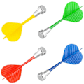 Miniatyrbillede 5 af 5: Magnetiske Dartpile 12-pak, Udskiftningspile Sikkerheds-plastikpile til dartspil #jlf