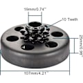 Miniatyrbild 2 av 5: 3/4\" Cylinder Centrifugal Koppling 10 Tänder Ersättning För Kedja 40/41/420 För Go Kart Mini Moto Baja Go Powersports fiis - JS