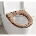 Miniatyrbillede 1 af 5: Toiletpude Universal Toilet Blødt Sæde Pude Kan Vaskes, Varm, Blød, Tyk, Blød 2-delt sæt (Espresso)