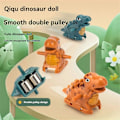 Miniatyrbillede 4 af 5: Dynamisk Roterende Dinosaur Eventyr Rutsjebane Klatre Trapper Børns Uddannelsesmæssige Elektrisk Spor Legetøj
