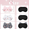 Miniatyrbild 2 av 5: Söta ögonmasker kompatibla för sömn 3-pack Cartoon (Katt)
