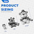Miniatyrbild 3 av 3: Plush: Five Nights at Freddy's (FNAF) Pizza Sim: Lefty - FNAF Pizza Simulator - Samlingsbar Mjuk Plysch - Present till Födelsedagen