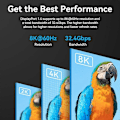 Pikkukuva 4 / 5: Type A VENTION HCFLG 1,5 m 8K/60Hz 4K/144Hz DisplayPort - DisplayPort -kaapeli, kaksisuuntainen