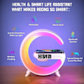 Miniatyrbilde 4 av 5: Multifunksjonell Trådløs Ladingsplate Stativ Høytaler TF RGB Nattlampe 15W Hurtigladingstasjon for iPhone Samsung Xiaomi Huawei - Perfekt Svart