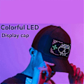 Miniatyrbild 2 av 5: LED Keps med Ljusdisplay DIY Smart Pixel Matrix Basebollkeps Uppladdningsbar Bluetooth Hip Hop Str