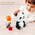 Miniatyrbillede 3 af 3: Vinyl Panda Sparegris Ubrydelig Siddende Panda Formet Mønt Sparebøsse