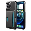 Tyylikäs musta iPhone 14 -kotelo korttipidikkeellä iPhone 14 Pro Max