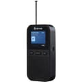Radio FM DAB+ Lommeformat Genopladeligt batteri DAH-126 Sort
