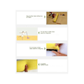 Miniatyrbild 4 av 5: Mopp Roller Huvud Refill Svamp Refiller Rengöringsdynor Absorberande Ersättning Våtmoppning Kläder Tillbehör Suddgummi 4-pack