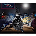 Miniatyrbillede 3 af 3: T8 Driver LED Blinkende Vibration Gaming Hovedtelefon Headset Med Mikrofon