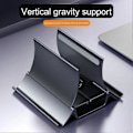 Miniatyrbillede 2 af 5: Bedste Automatisk Justerbar Skridsikker Silikon Laptop Vertikal Stativ Gravity Selvlåsende Opbevaring Desktop Computer Dock Til Ipad