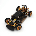 Miniatyrbilde 4 av 5: 4 stk. RC Bil Styrekopper Kompatible blå