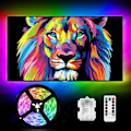 Miniatyrbild 4 av 5: 3m Batteridrivna RGB LED-remsor med Fjärrkontroll, Vattentäta Flexibla Självhäftande Remsor för Inomhus & Utomhus